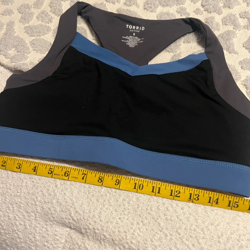 Torrid Black and Blue Sports Bra - Picture 4 of 4